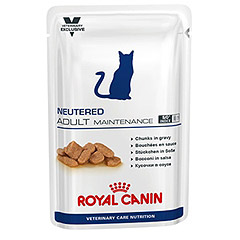 Royal Canin Neutered Adult Maintenance (Роял Канин Ньютрид Эдалт Мейнтенс) Паучи в соусе для кастрированных котов и стерилизованных кошек